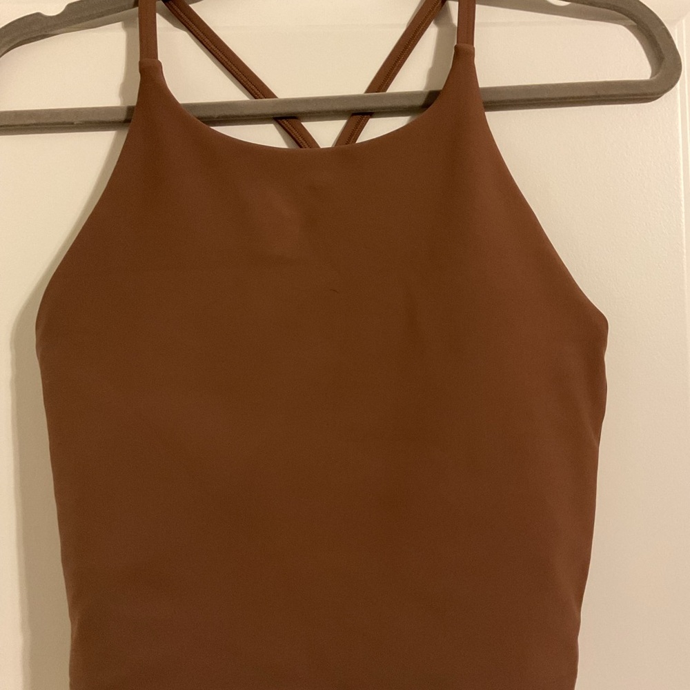 Old Navy Brown activewear tank with built in bra